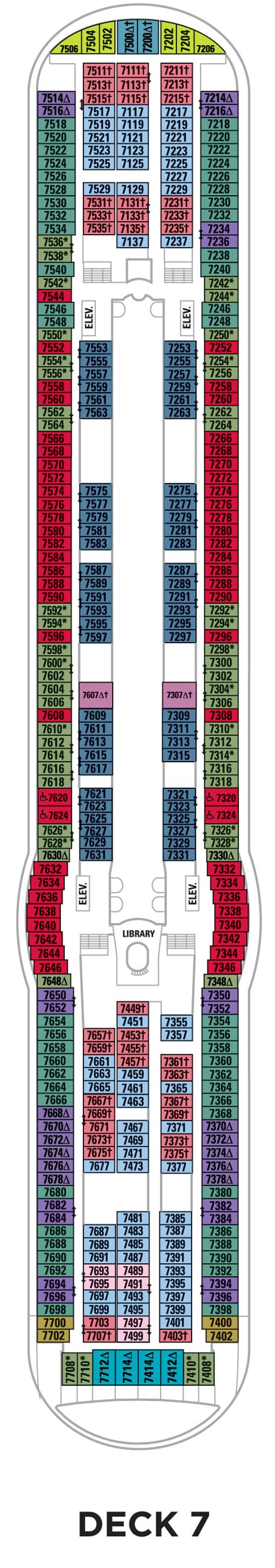 Stateroom with occupancy 5 and up. . Royal caribbean liberty of the seas deck plan